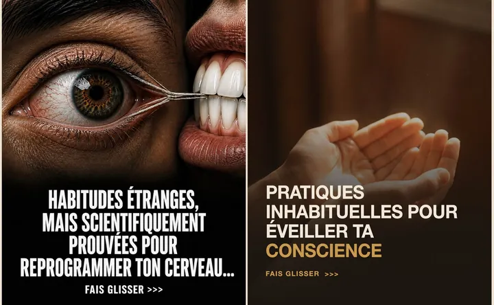 L'original admiré à gauche, sa reproduction à droite, sur le sujet « mindset & éveil de la conscience »