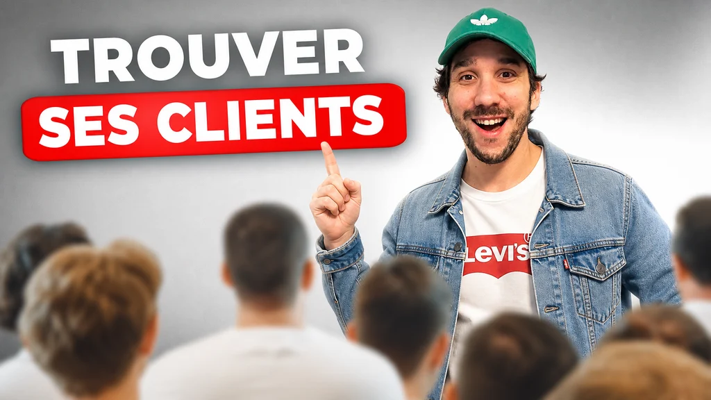 Le rendu : la même composition, le visage d'Ismael, « Trouver ses clients »