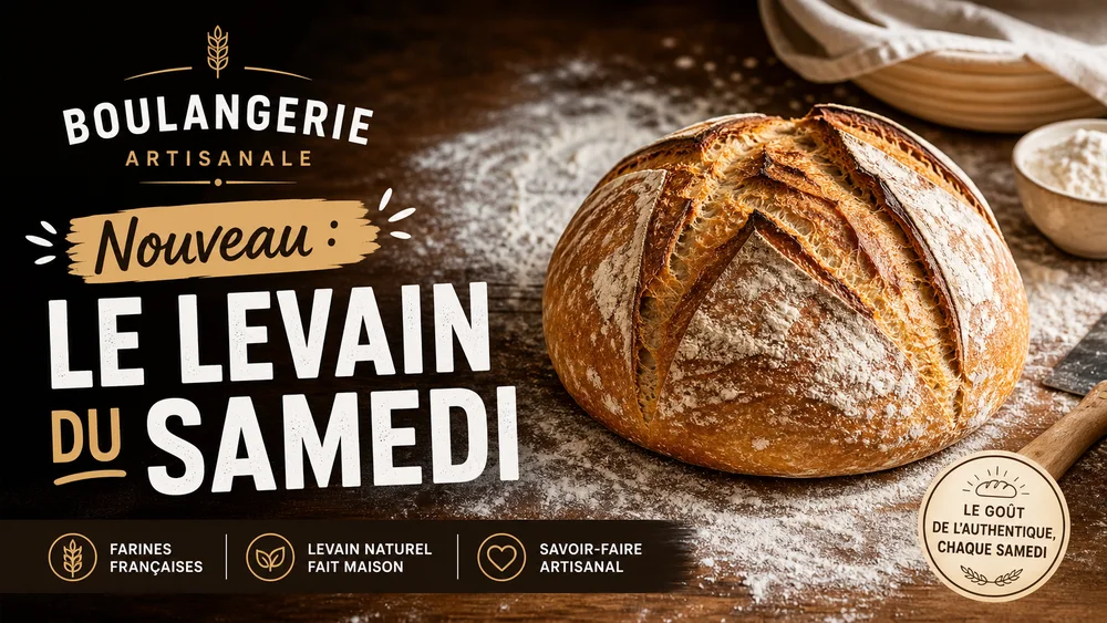 Boulangère : La bannière du levain du samedi, l'image de départ