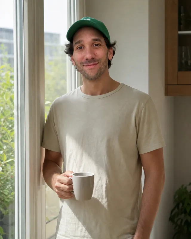 Le rendu, la même casquette verte